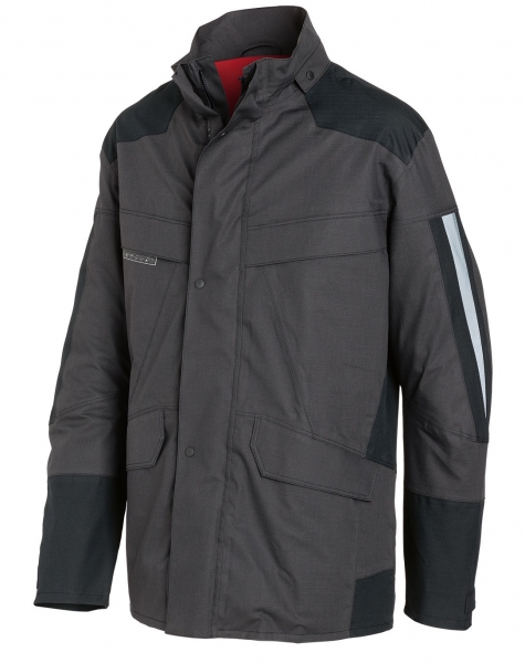 KBLER-Wetterschutz, Regen-Schutz-Jacke, Modell Wetterjacke arc1, Protectiq, ca. 205g/m, Farbe anthrazit/schwarz
