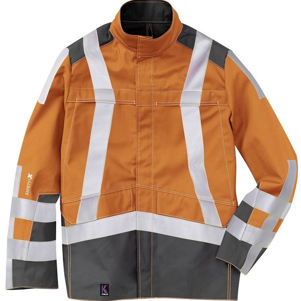 KBLER-Workwear, PSA-Safety-X-Parka, ca. 320g/m, warnorange/anthrazit
