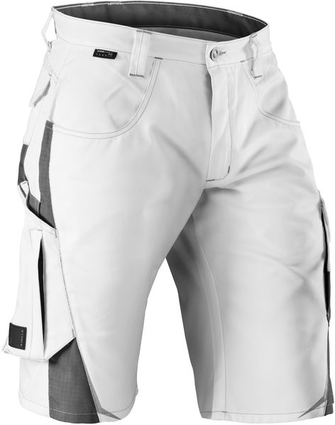KBLER-Workwear, Pulsschlag-Bermuda-Arbeits-Shorts, ca. 245g/m, wei/anthrazit