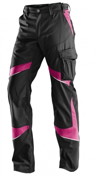 KBLER-Activiq-Damenbundhose, ca. 270g/m, schwarz/pink