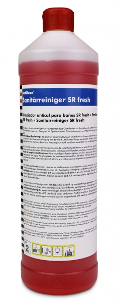 ZVG-Sanitrreiniger, zet-SR-fresh, VE = 12 Flaschen  1-Liter