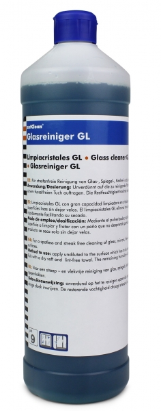 ZVG-Glasreiniger, zet-Glas fettlslich mitSpritzverschluss, VE: 12 Fl.  1 Liter