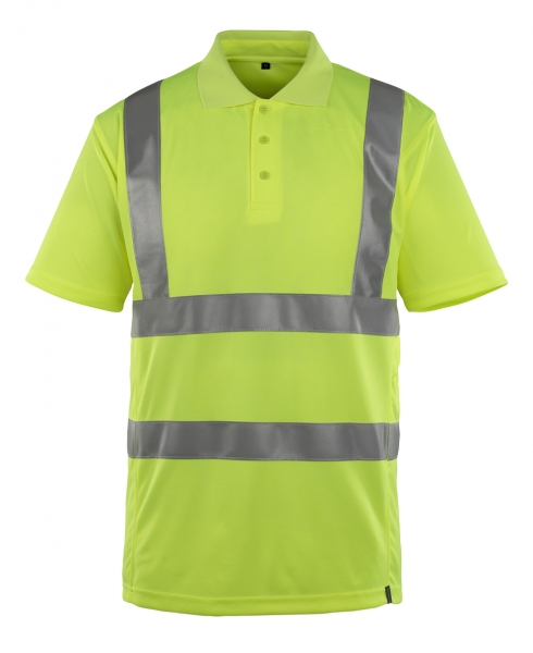 MASCOT-Workwear, Warnschutz-Polo-Shirt, Itabuna, SAFE CLASSIC, 140 g/m, gelb