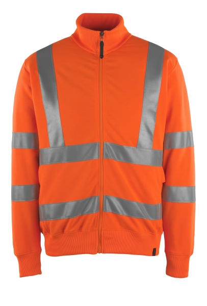 MASCOT-Workwear, Warnschutz-Sweatshirt, Arbeitssweatshirt, Berufssweatshirt, Maringa, 280 g/m, orange