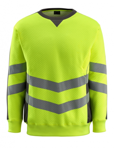 MASCOT-Warnschutz-Sweatshirt, Wigton, SAFE SUPREME, 310 g/m, gelb/dunkelanthrazit
