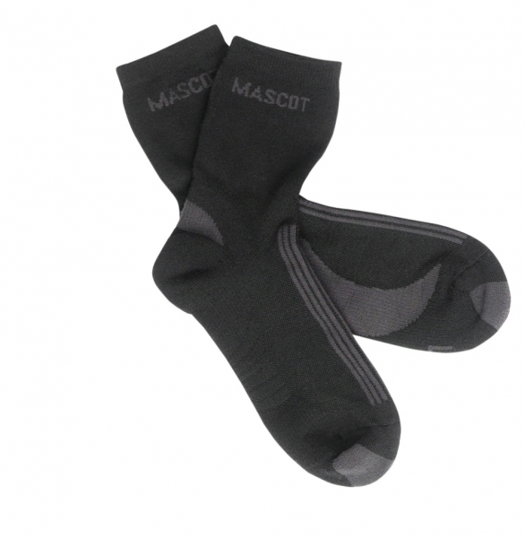 MASCOT-Socken, Asmara, 50 g/m, schwarz/dunkelanthrazit