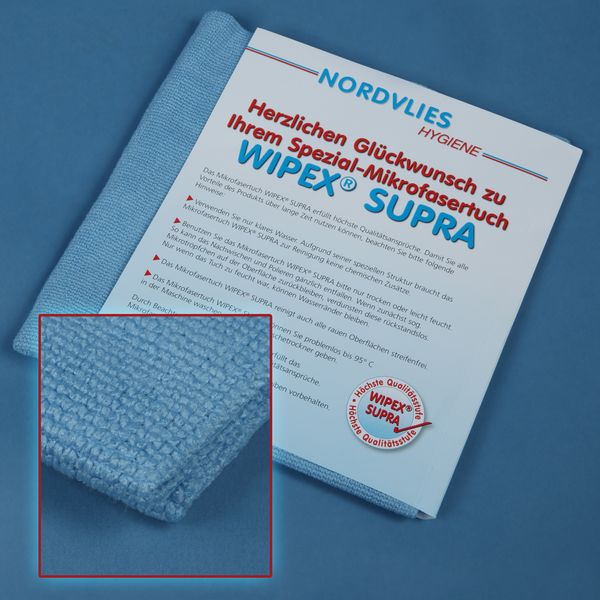 WIPEX-MIKROFASERTCHER, SUPRA, blau, ca. 60 g, Karton  10x1 Stck