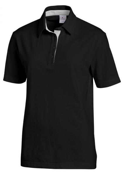 LEIBER-Polo-Shirt fr Sie & Ihn, ca. 220g/m, schwarz/silber