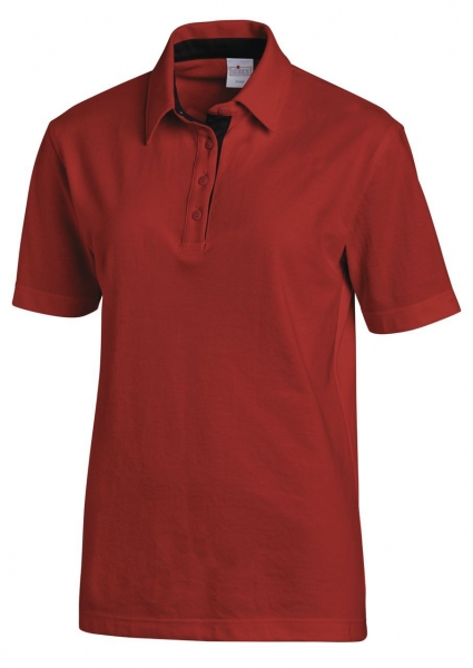 LEIBER-Polo-Shirt fr Sie & Ihn, ca. 220g/m, rot/schwarz