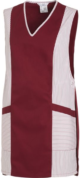 LEIBER-Workwear, Chasuble, ca. 215g/m, wei/bordeaux