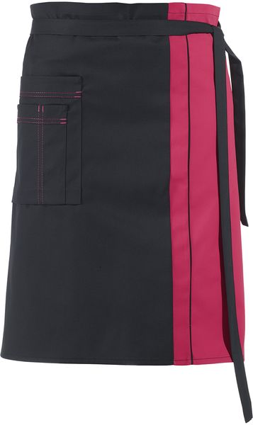 LEIBER-Workwear, Vorbinder, ca. 215 g/m, schwarz/dunkelrosa