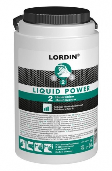 GREVEN-HAUTREINIGUNG, Lordin Liquid Power, 3 Liter PE-Dose