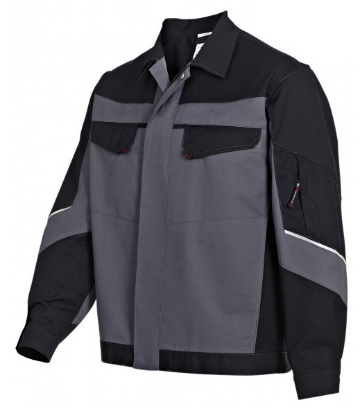 BP-Workwear, Arbeits-Berufs-Arbeits-Jacke, ca. 245g/m, dunkelgrau/schwarz