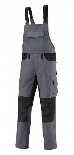 BP-Workwear, Arbeits-Berufs-Latz-Hose, ca. 295g/m, dunkelgrau/schwarz