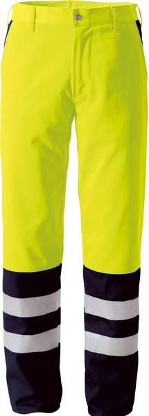 ROFA-Workwear, Warnschutz-Bundhose, Duo-Color, ca. 275 g/m, leuchtgelb-marine