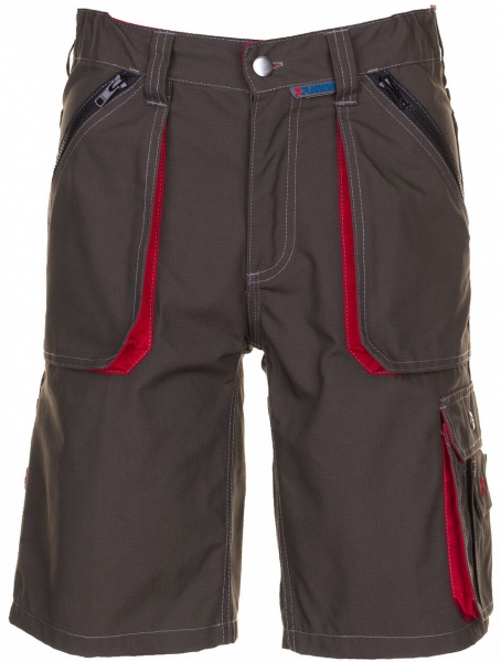 PLANAM-Workwear, Arbeits-Shorts, Basalt, 260 g/m, oliv/rot