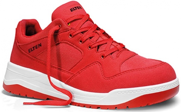 ELTEN-Footwear, S3-Sicherheits-Arbeits-Berufs-Schuhe, Halbschuhe, MAVERICK RED LOW ESD, rot