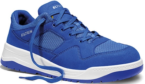 ELTEN-Footwear, S1P-Sicherheits-Arbeits-Berufs-Schuhe, Halbschuhe, MAVERICK BLUE LOW ESD, blau