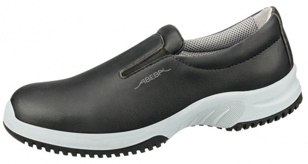ABEBA-Footwear, O2-Uni6-Damen- und Herren-Sicherheits-Arbeits-Berufs-Slipper, schwarz