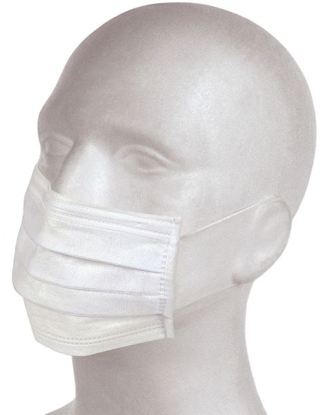 BIG-Einweg-PP-Maske, 3-lagig, wei, Box: 50 Stck, VE: 40 Boxen/Karton