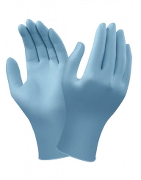 ANSELL-Einmal-Einweg-Nitril-Handschuhe, Versatouch, Ungepudert, 92-210, Blau