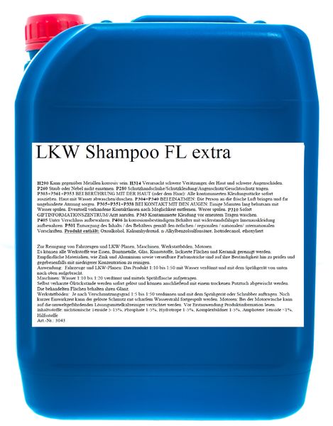 LKW Shampoo, BT, FL extra, 21 l