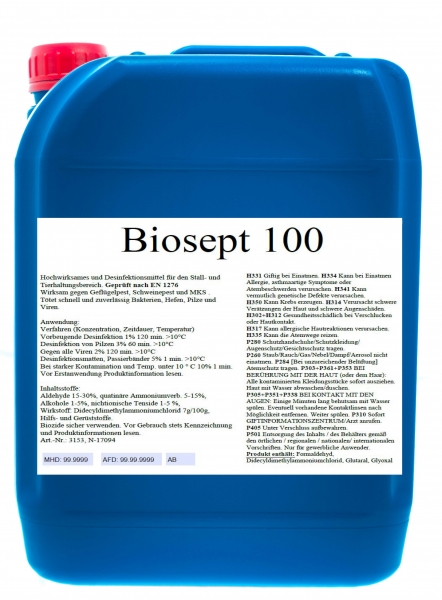 Biosept 100, BT, 10 l