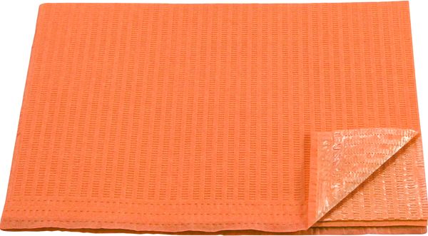 AMPRI-Einweg-Patientenservietten, 33 x 45 cm, Tissue/PE, VE = 500 Stck, orange