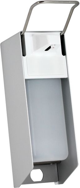 AMPRI-Wandspender fr Desinfektionsmittel, 500 ml, Aluminium Gehuse und Kunststoffpumpe, 270 x 81 x 160 mm, VE = 1 Stck