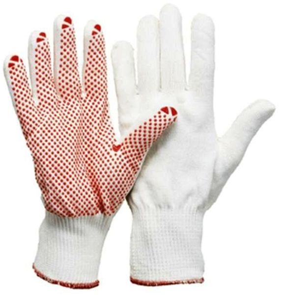L-FEINSTRICK-MONTAGE-Arbeits-Handschuhe, gute Schutzwerte, leicht und passgenau, mit Noppe wei