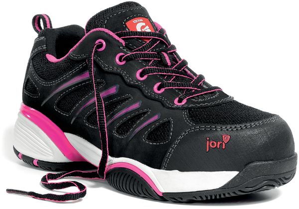 JORI-Footwear, Sicherheits-Arbeits-Berufs-Schuhe, Halbschuhe, jo_FIT Lady Low S1P, schwarz/pink