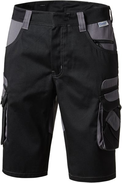 PIONIER-Workwear, Bermuda-Arbeits-Shorts, TOOLS, 285g/m, schwarz/grau