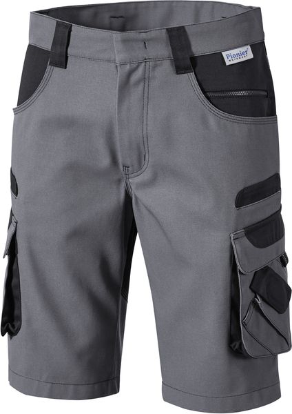 PIONIER-Workwear, Bermuda-Arbeits-Shorts, TOOLS, 285g/m, grau/schwarz