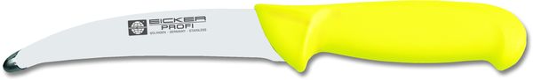 EICKER-Gekrsemesser, PROFI, gebogen, neon-gelber Griff