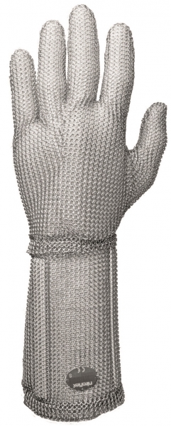MNCH-Stechschutzhandschuhe, NIROFLEX Fix, 15 cm Stulpe, blau