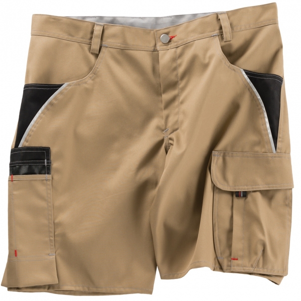 BEB-Workwear, Arbeits-Shorts, INFLAME, 245 g/m, sand/schwarz