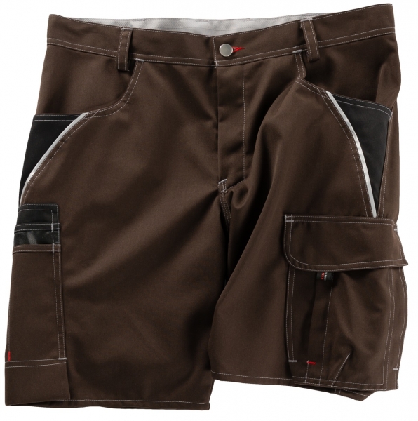BEB-Workwear, Arbeits-Shorts, INFLAME, 245 g/m, chocolate-brown/schwarz