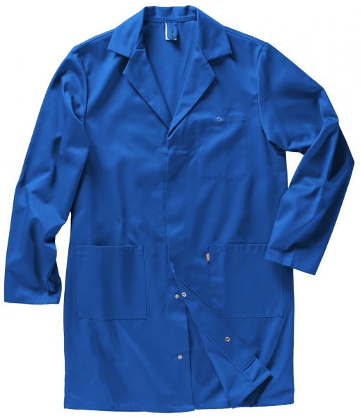 BEB-Workwear, Herren-Arbeits-Berufs-Mantel, Kittel, 245 g/m, kornblau