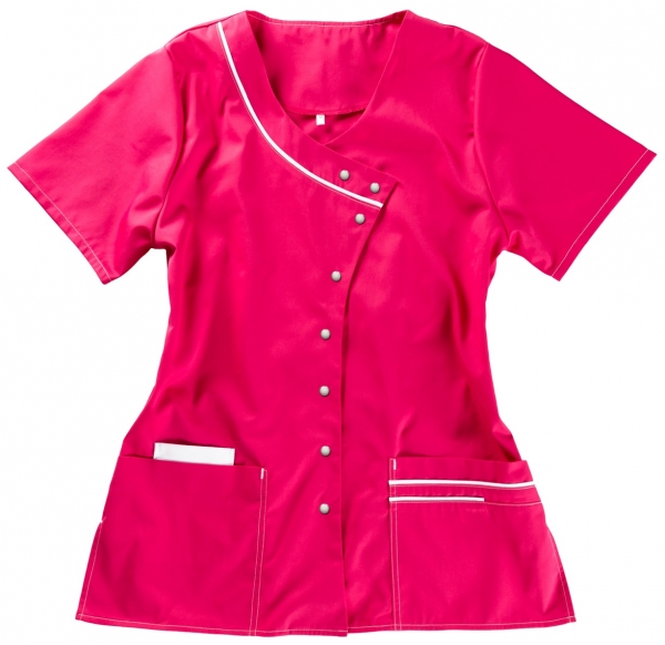 BEB-Workwear, Damenkasack, 180 g/m, pink/wei