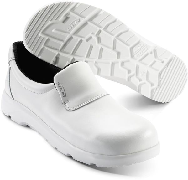 SIKA-Footwear, S2-Sicherheits-Arbeits-Berufs-Slipper, OPTIMAX, weiss