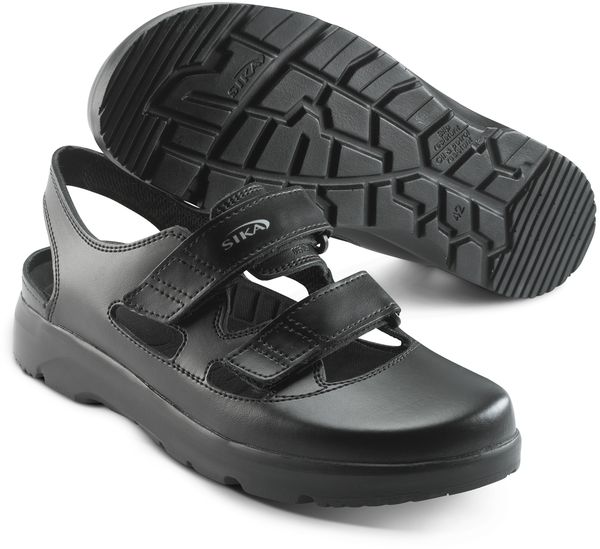 SIKA-Footwear, OB-Arbeits-Berufs-Sandalen, OPTIMAX, schwarz