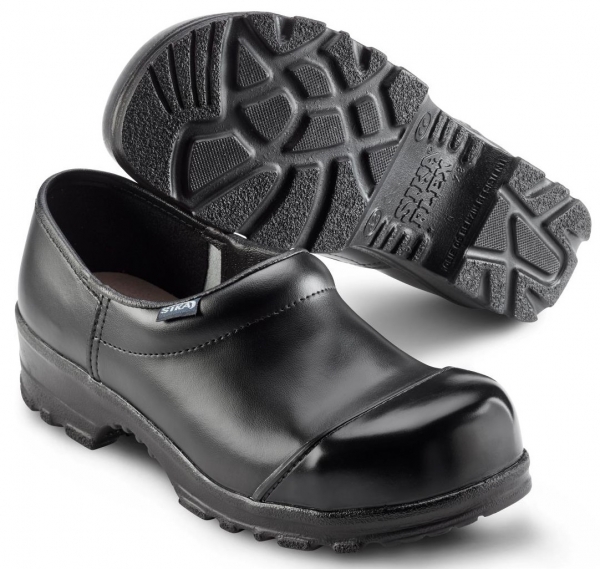 SIKA-Footwear, S2 Arbeits-Berufs-Sicherheits-Clogs, FLEX, geschlossen, schwarz