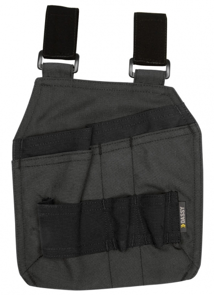 DASSY-Werkzeugtaschen mit Schlaufen CORDON, grau/schwarz