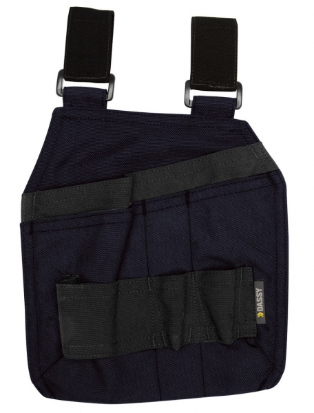 DASSY-Werkzeugtaschen mit Schlaufen CORDON, dunkelblau/schwarz