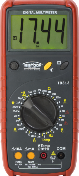 TESTBOY 313, Digital-Multimeter mit automatischem Messerbereichschutz