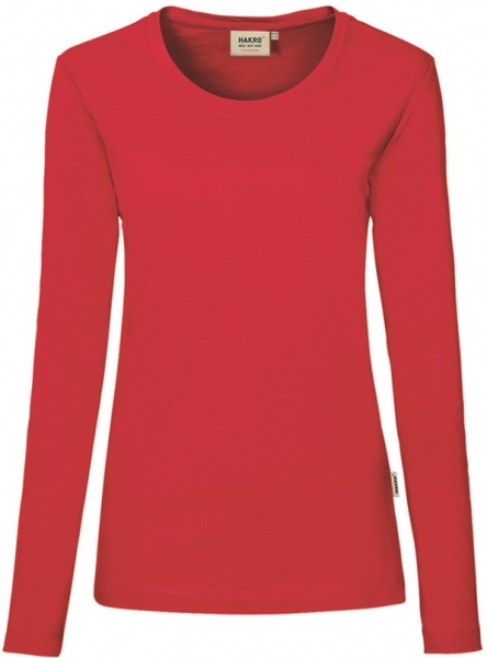 HAKRO-Workwear, Arbeits-Shirts, Damen-Longsleeve Performance, rot