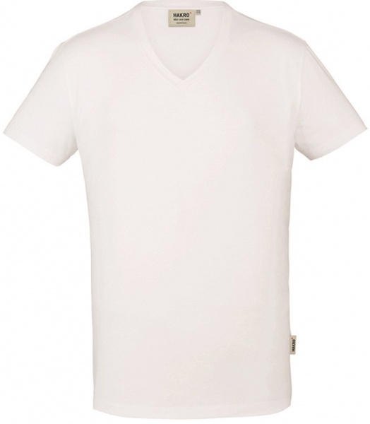 HAKRO-V-Shirt, Stretch, 170 g / m, wei