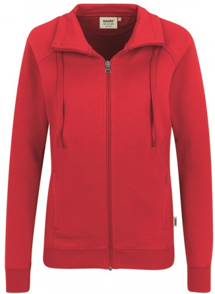 HAKRO-Workwear, Berufs- und Freizeit-Jacke, Damen-Sweatjacke College, rot