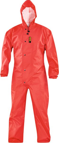 KIND-Workwear, Decontex-Schutzkleidung, Arbeits-Berufs-Overall, Rallye-Kombi, einfache Version, atmungsaktiv, E 100, rot