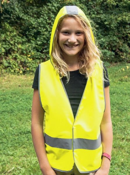 KORNTEX- Kinderwarnschutzweste mit hoody, gelb